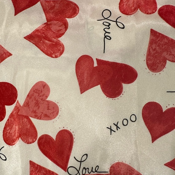 SOLD Secret Treasures Plus Lingerie Slip Dress Midi Heart XOXO Love L/XL - Picture 6 of 8